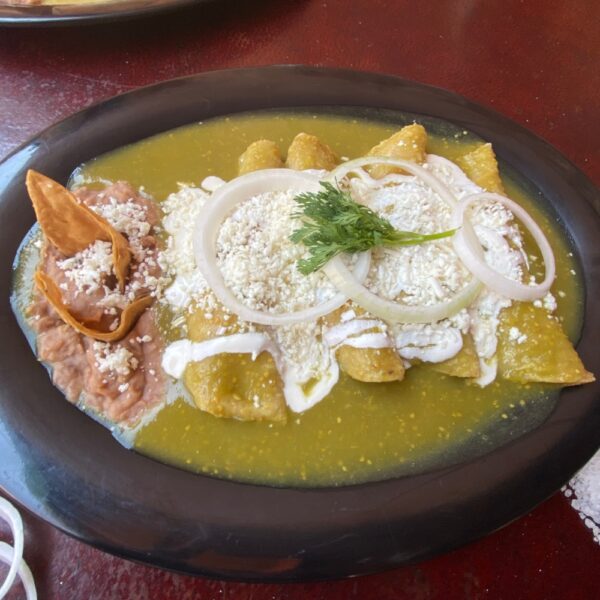 Enchiladas con Pollo o Bistec